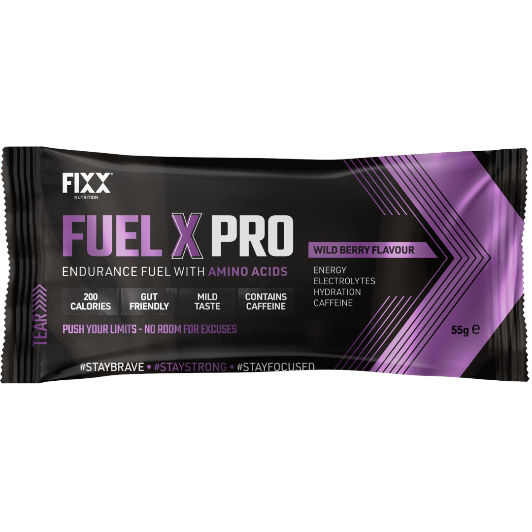 FUEL X PRO 55G SACHET WILD-BERRY CAFFEINATED - Fixx Nutrition FUEL X PRO 55G SACHET WILD-BERRY CAFFEINATED - Fixx Nutrition