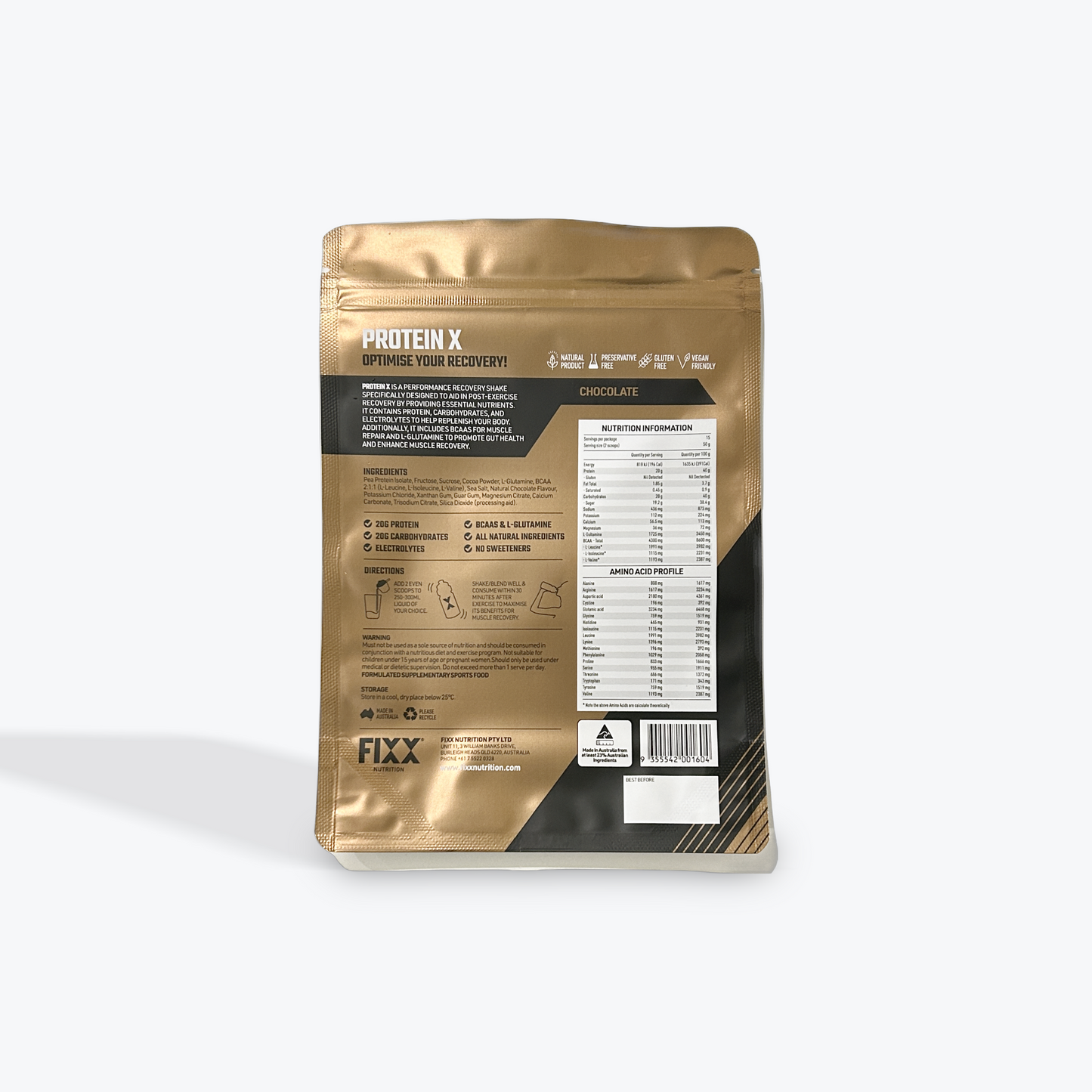 Protein X – Endurance Recovery Shake Chocolate