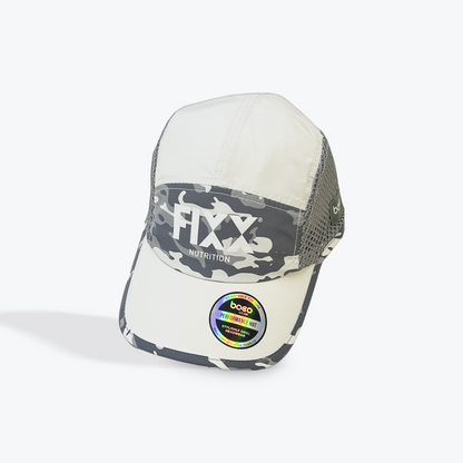 Fixx Running Hat Black and White CAMO