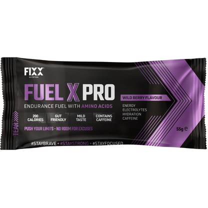 FUEL X PRO 55G SACHET BOX OF 12 WILD-BERRY CAFFEINATED image-2