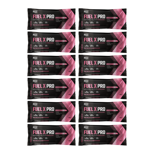 FUEL X PRO 55G SACHET BOX of 12 RASPBERRY