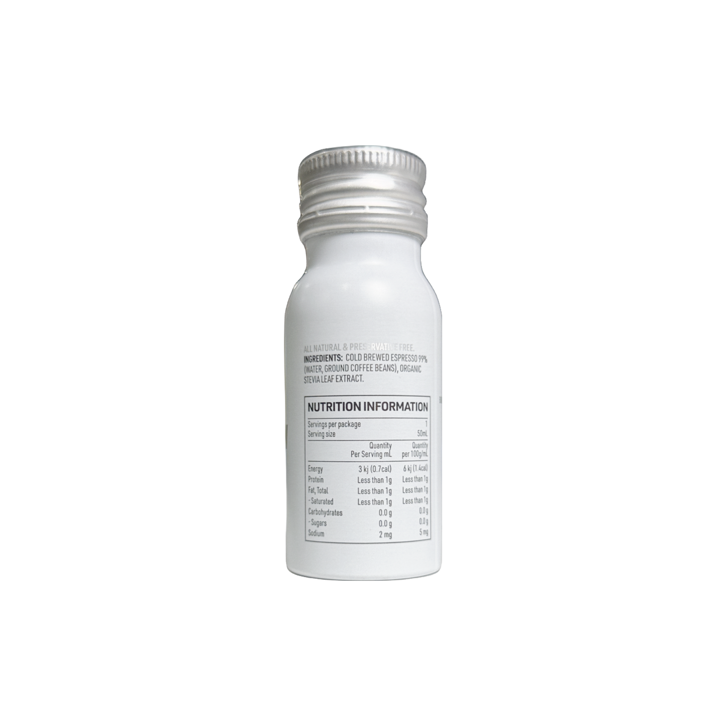 Zero Cal Coldbrew Coffee Shot 50ml