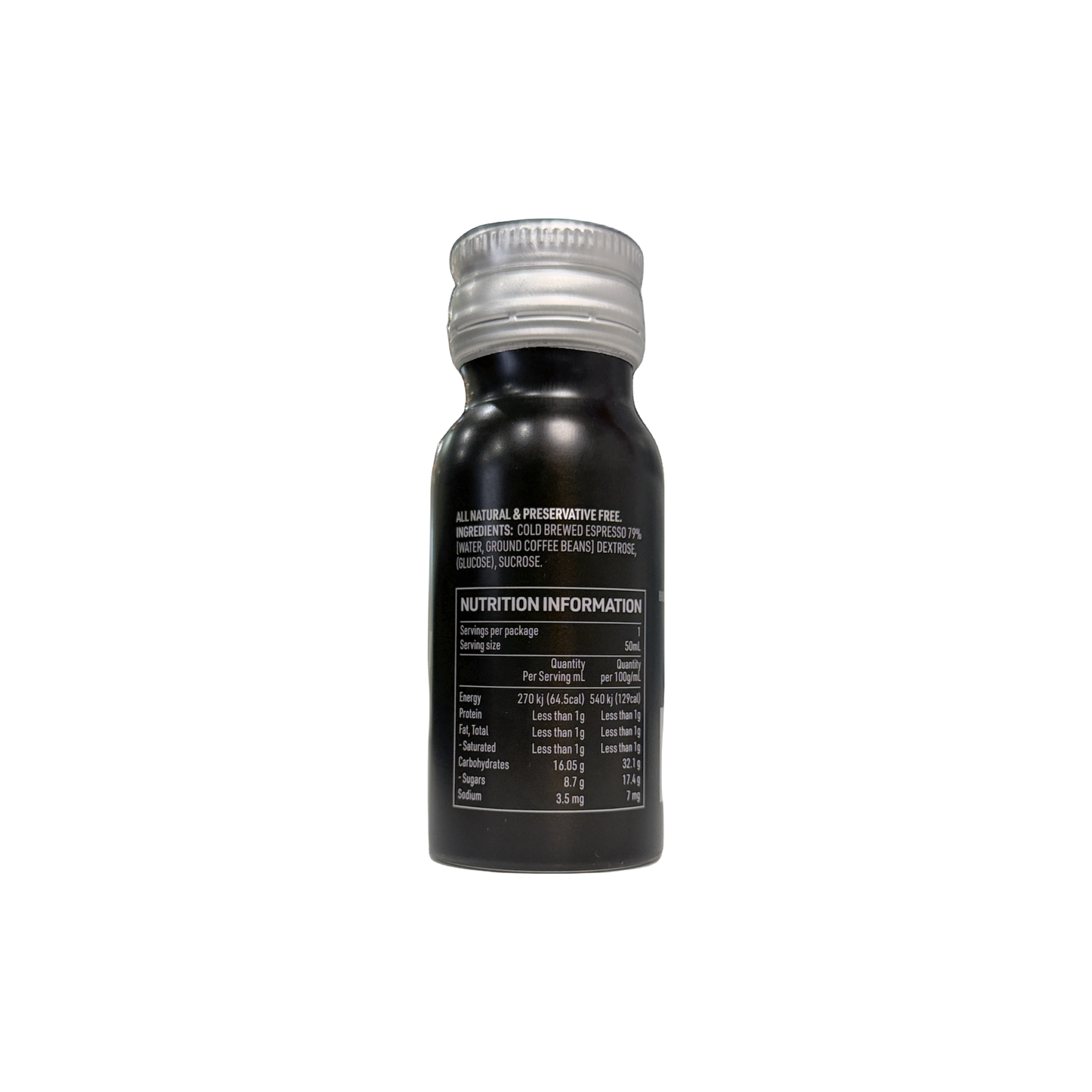 Espresso Coldbrew Coffee Shot 50ml