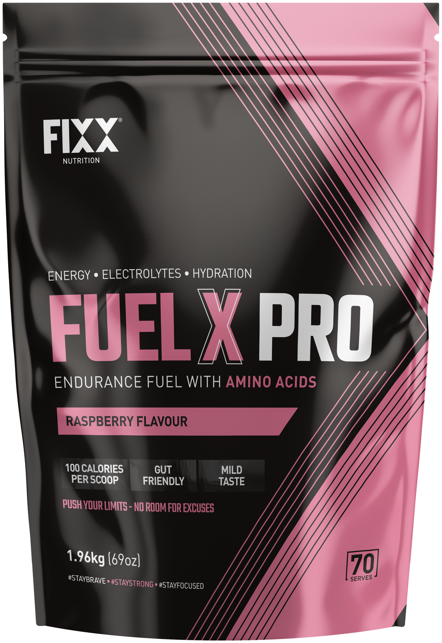 Fuel X Pro 70 Scoop Bulk Bag Raspberry