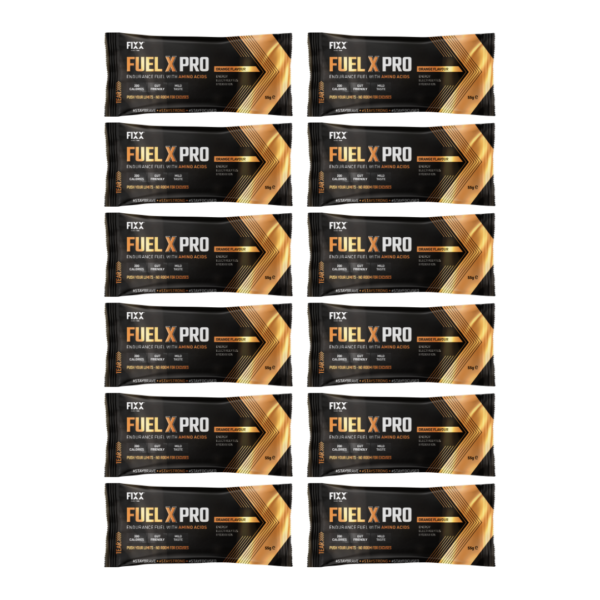 FUEL X PRO 55G SACHET BOX OF 12 ORANGE